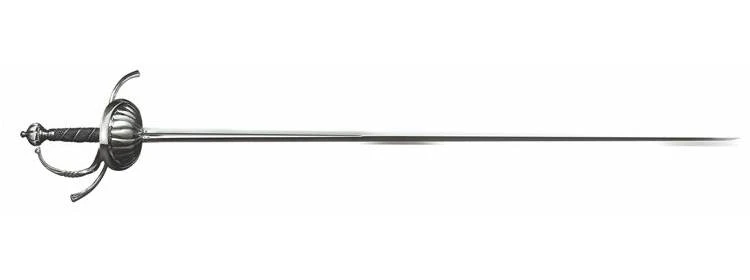 Cold Steel Ribbed Shell Swept Hilt Rapier