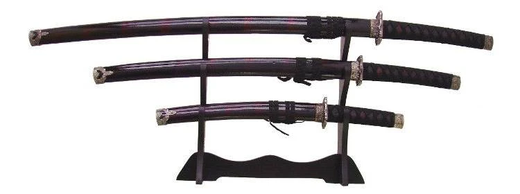 Burgundy Katana Set