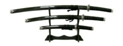 Black Japanese Sword Set