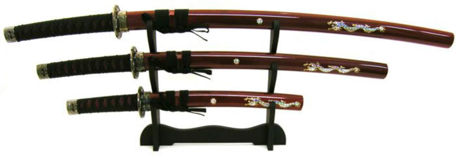 Burgundy Dragon Samurai Set - Image 6