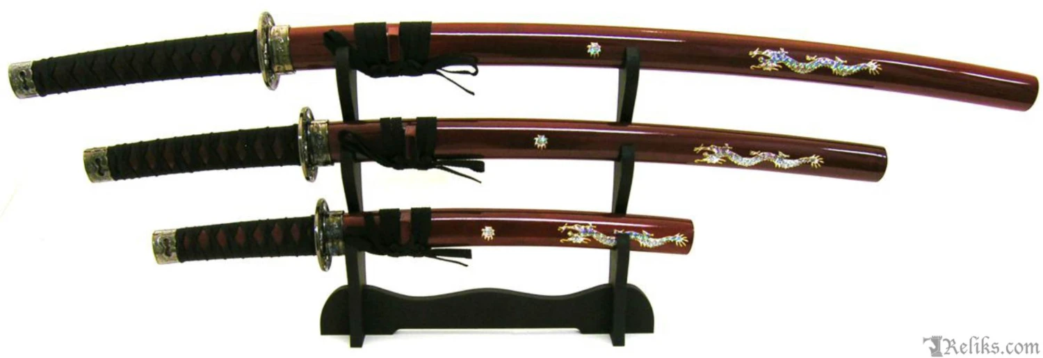 Burgundy Dragon Samurai Set - Image 5