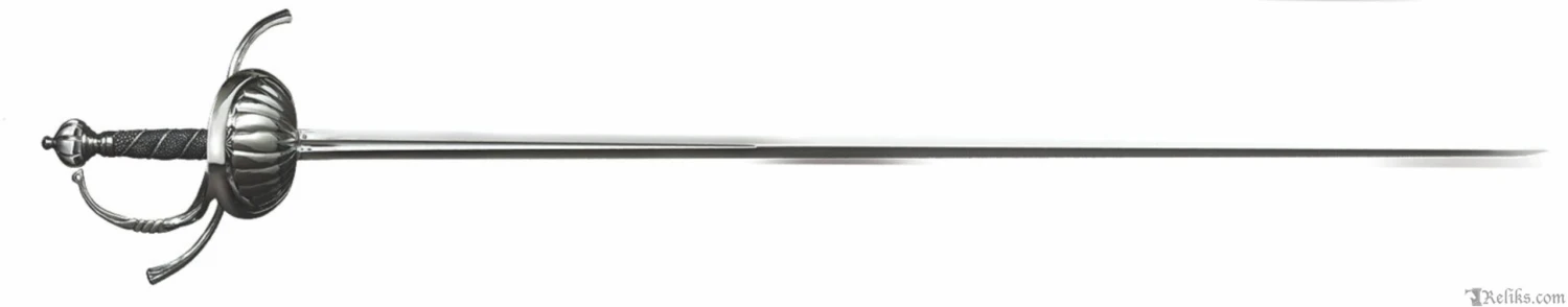 Cold Steel Ribbed Shell Swept Hilt Rapier - Image 12