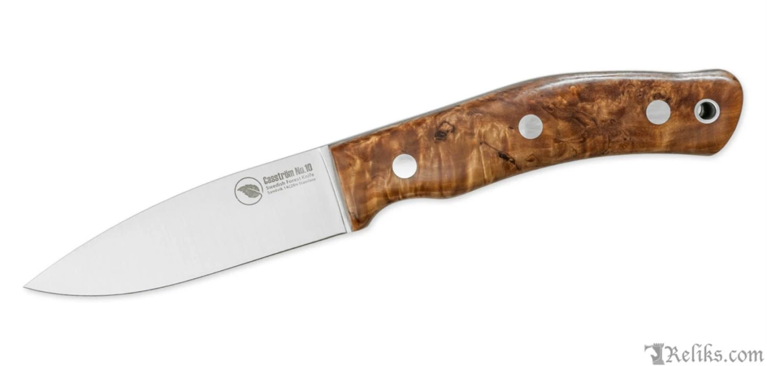 No.10 Stabilised Curly Birch Knife - Image 4