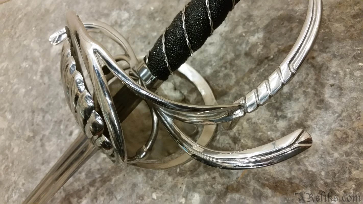 Cold Steel Ribbed Shell Swept Hilt Rapier - Image 5