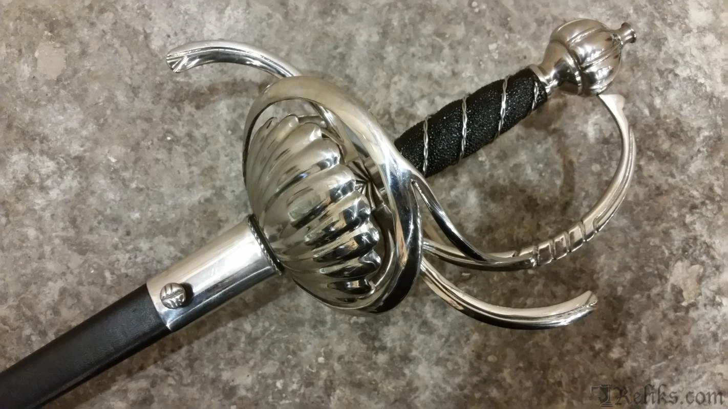 Cold Steel Ribbed Shell Swept Hilt Rapier - Image 9