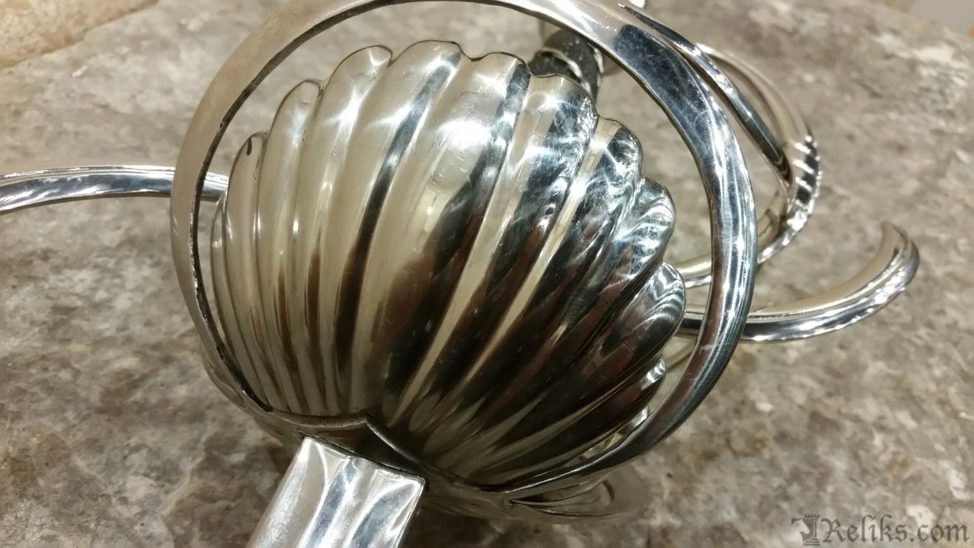 Cold Steel Ribbed Shell Swept Hilt Rapier - Image 7