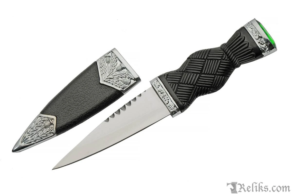 Sgian Dubh - Green Stone - Image 2