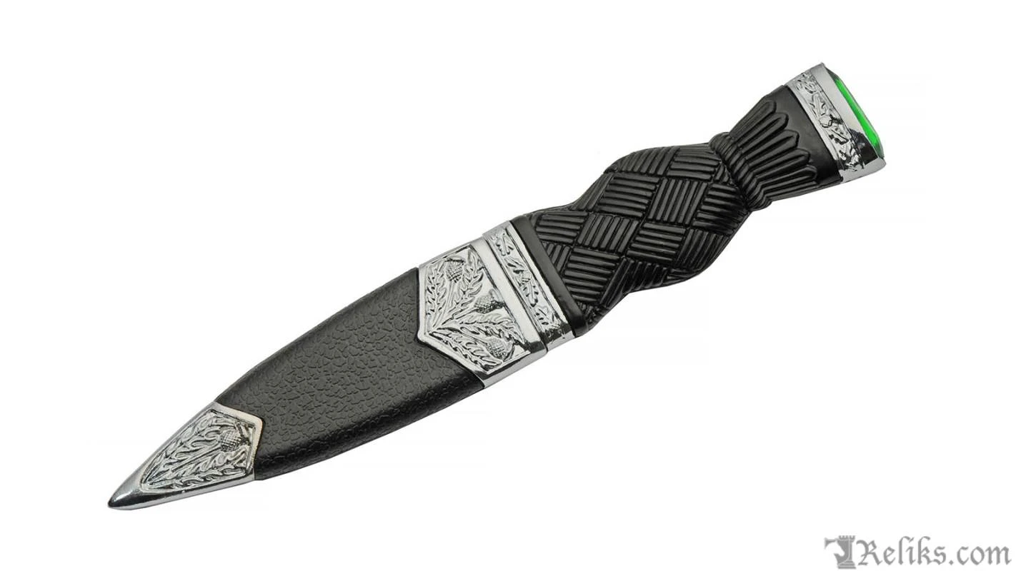 Sgian Dubh - Green Stone - Image 5